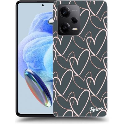 Pouzdro Picasee silikonové Xiaomi Redmi Note 12 5G - Lots of love černé – Hledejceny.cz