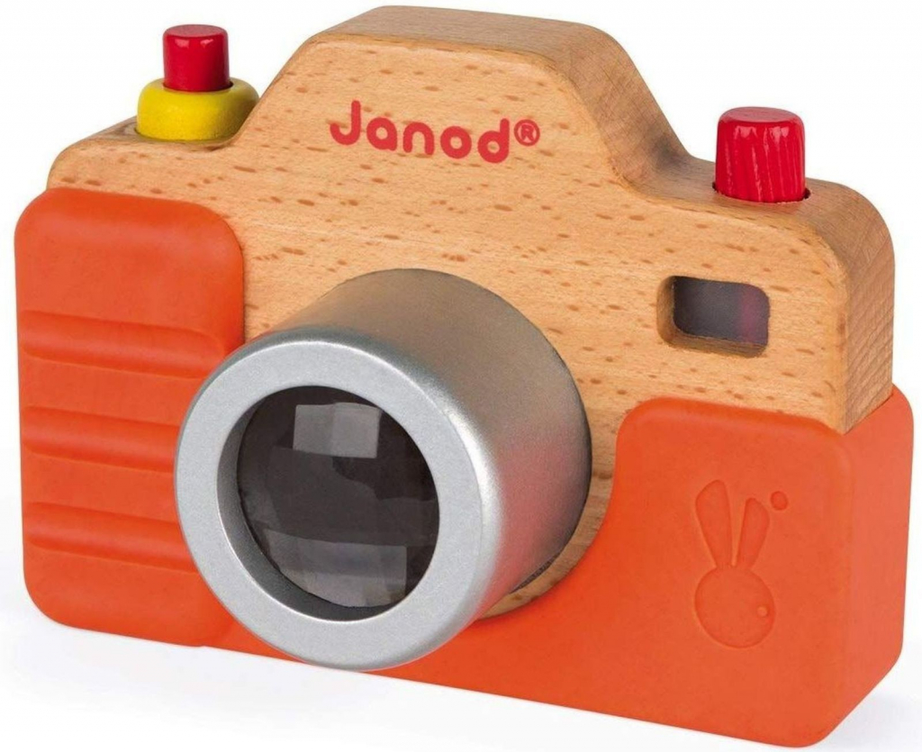 Janod dřevěný fotoaparát se zvukem a světlem