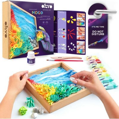 OKTO SENSORY ART 3D Výtvarná modelovací sada DIY s dřevěným rámem Oceán – Hledejceny.cz