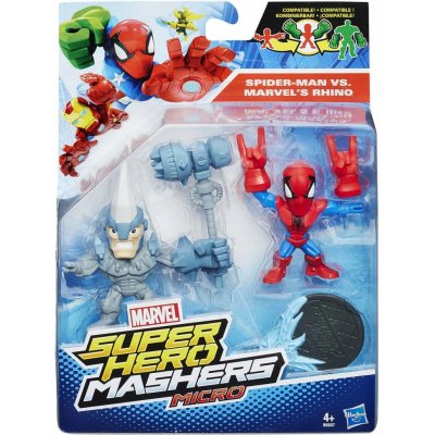 Hasbro Avengers Micro Hero Mashers Spiderman vs. Marvels Rhino
