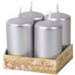 Nohel Garden Svíčka adventní metalická lesklá d4x8cm 4ks – Hledejceny.cz