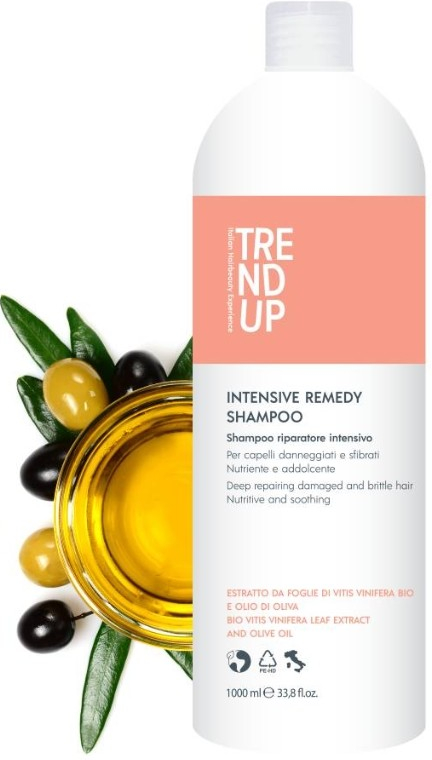 Trend Up Remedy Shampoo pro obnovu poškozených vlasů s hedvábným efektem 1000 ml