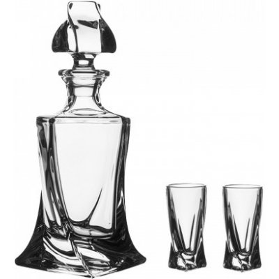 Crystalite Bohemia Quadro likér set 6 1 likérky 50 ml – Sleviste.cz