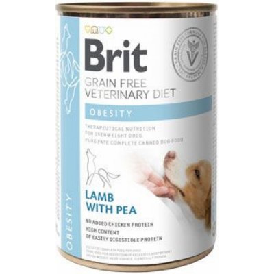Brit Veterinary Diet Dog Grain Free Obesity Lamb with Pea 400 g – Zboží Mobilmania