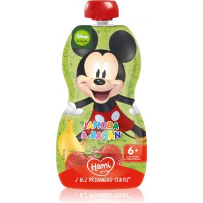 Hami Kapsička ovocná Mickey Jahoda a banán 110 g – Zboží Mobilmania