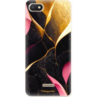 Pouzdro iSaprio - Gold Pink Marble - Xiaomi Redmi 6A – Zboží Mobilmania