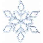 DECOLED 2D LED světelná vločka XI, závěsná, 89 × 89 cm, ledově bílá – Hledejceny.cz