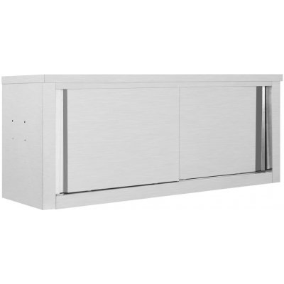 vidaXL Nástěnná kuchyňská skříň s posuvnými dveřmi 120x40x50 cm nerez – Sleviste.cz