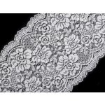 Elastická krajka / vsadka / běhoun šíře 18 cm Varianta: 1 bílá, Balení: 1 m – Hledejceny.cz