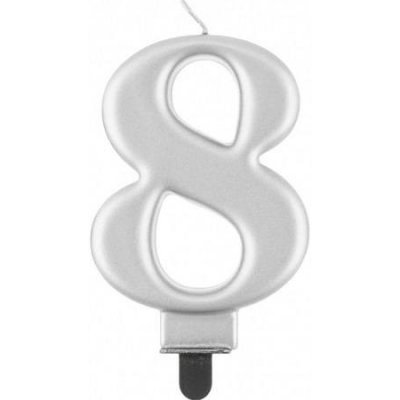 Godan Dortisimo svíčka stříbrná číslo 8 – Zboží Dáma