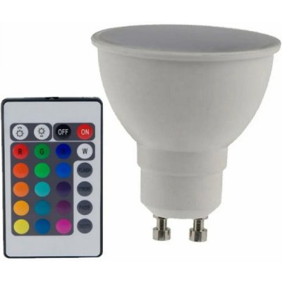 ACA žárovka LED 5W GU10 3000K+RGB PAR16 100st. GU105RGBWN – Hledejceny.cz