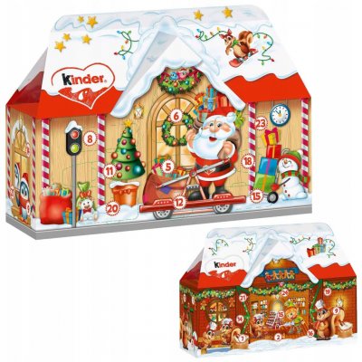 Kinder Mix Velký 3D Adventní kalendář ve tvaru Vlaku 221g – Sleviste.cz