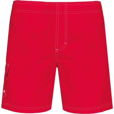 Kariban ProAct pánské šortkové plavky Proact červené