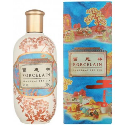 Porcelain Shanghai Dry Gin 43% 0,7 l (holá láhev) – Hledejceny.cz