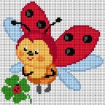 Ariadna Sestava pro vyšívání křížkovým stehem Malwina 15x15cm č. 1024 – Zboží Dáma