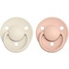 Dudlík Bibs De Lux přírodní kaučuk 2ks Ivory + Blush