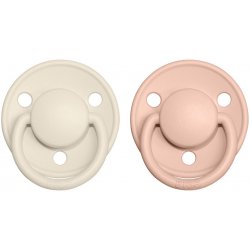 Bibs De Lux přírodní kaučuk 2ks Ivory + Blush