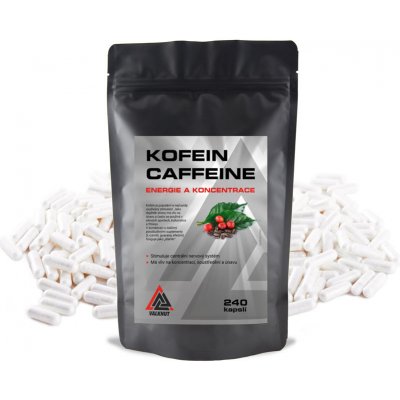 Stimulant Kofein Caffeine VALKNUT 240 kapslí