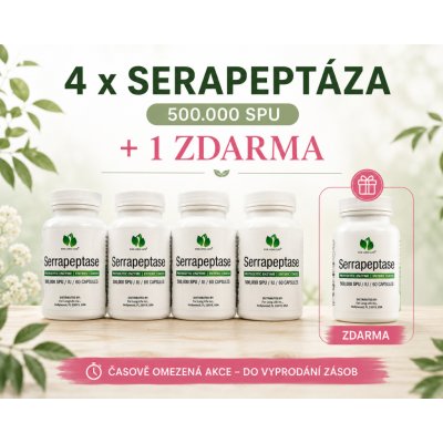 For Long Life 4x Serrapeptáza 60 kapslí 500 000 SPU + 1 – Hledejceny.cz