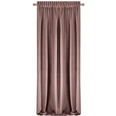 BytoTex Sametový závěs Anisa 135x270 cm na pásce - růžový – Hledejceny.cz