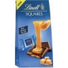 Čokoláda Lindt Squares hořká čokoláda s karamelovou náplní a mořskou jedlou solí 144 g