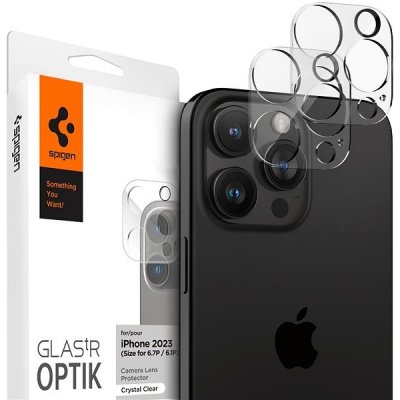 Spigen Glass tR Optik 2 Pack, crystal clear - iPhone 15 Pro/15 Pro Max/iPhone 14 Pro/14 Pro Max AGL05761 – Zboží Mobilmania