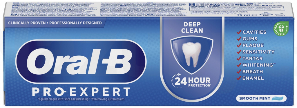 Oral B Pro Expert Deep Clean osvěžující zubní pasta 75 ml