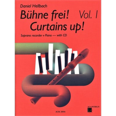 Hellbach Bühne Frei! Curtains Up! v.1 + CD zobcová flétna a klavír – Hledejceny.cz