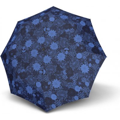 Doppler Fiber Mini Style turquoise flower dámský skládací deštník modrý – Zboží Mobilmania