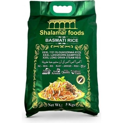 SHALAMAR Basmati rýže extra dlouhá 5 kg – Zbozi.Blesk.cz