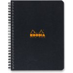 Rhodia Classic kroužkový blok A5+ linkovaný černý 80 listů – Zbozi.Blesk.cz