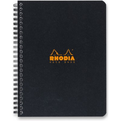 Rhodia Classic kroužkový blok A5+ linkovaný černý 80 listů – Zbozi.Blesk.cz