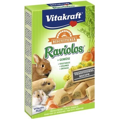 Vitakraft Pamlsky Králík a hlodavec Raviolos zeleninové sušenky 100 g – Hledejceny.cz