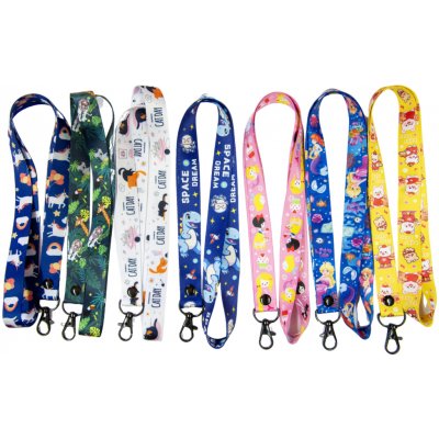 Šňůrka na krk Popruh s dětskými motivy široký ZOO 2 cm – Hledejceny.cz