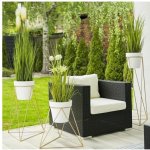 HowHomely Stojan na květináč TRIANGL 40x45 cm zlatá DD0042 – Zboží Dáma