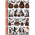 Anděl Přerov s.r.o Okenní fólie s glitry Halloween 59x21 cm – Zboží Dáma