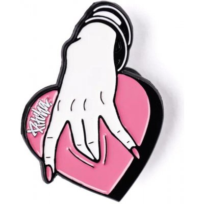 Pitcha kovový odznak HEART pink – Hledejceny.cz