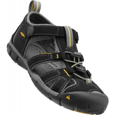 Keen Seacamp dětské sandály II CNX black/yellow – Zboží Mobilmania