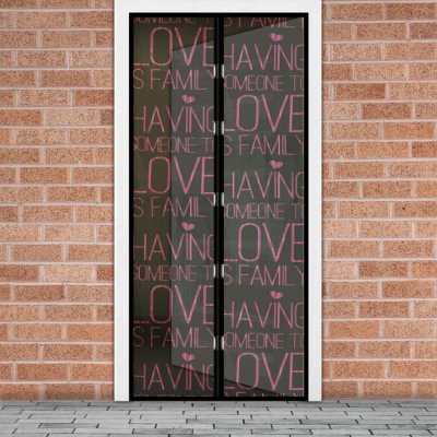 delight Magnetická síťka na dveře 210 cm LOVE – Hledejceny.cz