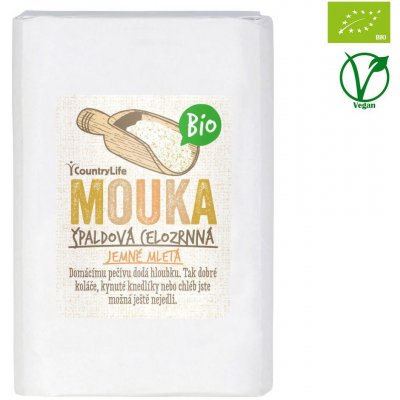 Country Life Celozrnná Bio mouka špaldová jemně mletá 1 kg – Zbozi.Blesk.cz