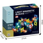 Alltoys Kuličkodráha magnetická se světlem 49 ks – Zboží Mobilmania