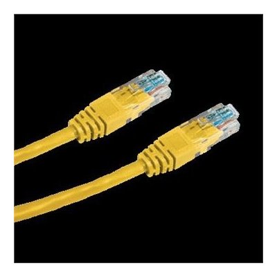 Datacom 1545 CAT5E, UTP, 5m, žlutý – Zboží Mobilmania