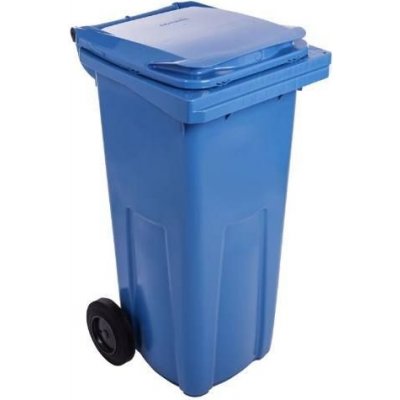 Euronářadí popelnice plastová, 120 l, modrá – Zboží Mobilmania