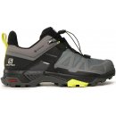 Salomon Pánské turistické boty X Ultra 4 GTX quiet shade black evening primrose šedé