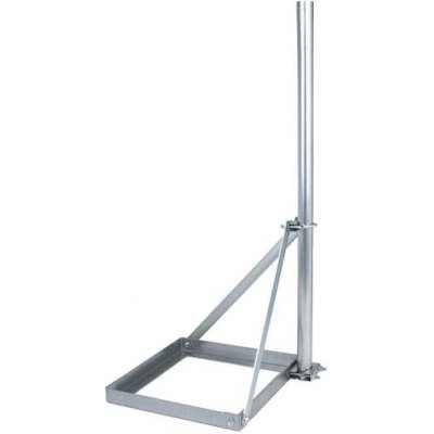 Základna OEM na dlaždici pro anténní stožáry skládaná pro d=40 až 50mm, včetně 1m stožáru MB-1/1.0S – Zboží Živě
