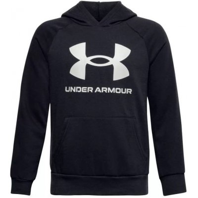 Under Armour Rival Fleece Hoodie black/onyx white – Zboží Mobilmania