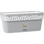 Nohel garden Truhlík samozavlažovací CLOE plastový antracitový 50x18x17 cm – Hledejceny.cz