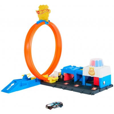 Mattel HOT WHEELS City super policejní stanice herní set s autíčkem – Zboží Mobilmania