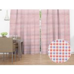 Biante Dekorační závěs Leona LN-028 Červeno-modré káro 130x250 cm – Zboží Mobilmania