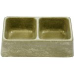 Jiří Tvaroh - BEMI miska beton dvojitá č. 191 21,2 x 11,4 x 6,3 cm – Zboží Dáma